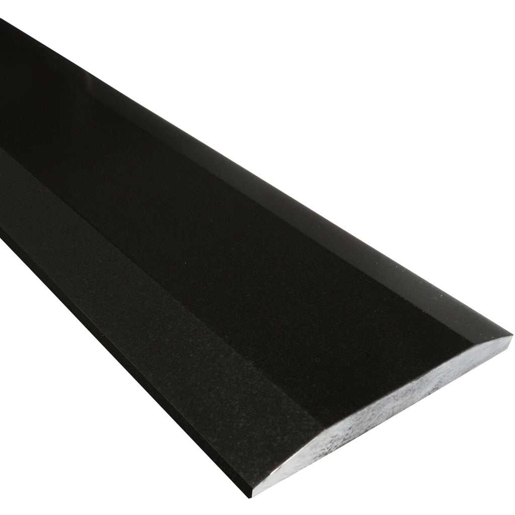 Absolute Black Honed Stone ADA Saddle Threshold Double Side Hollywood
