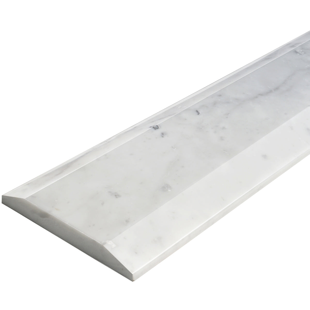 Carrara White Marble Stone ADA Saddle Threshold Double Side Hollywood