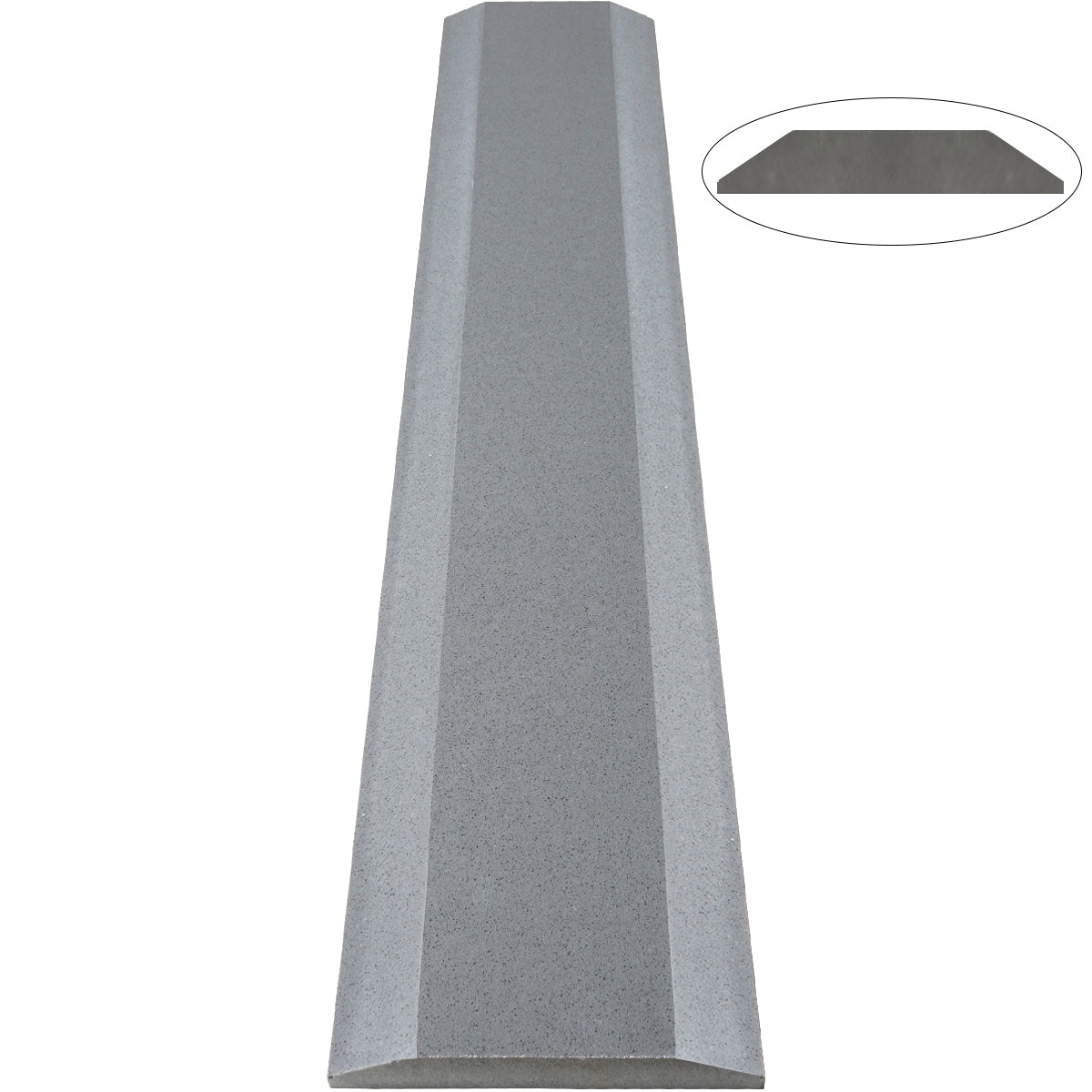 Midnight Grey Stone ADA Saddle Threshold Double Side Hollywood