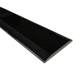 Absolute Black Polished Stone ADA Saddle Threshold Double Side Hollywood