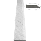 Carrara White Marble Stone Saddle Threshold Single Hollywood