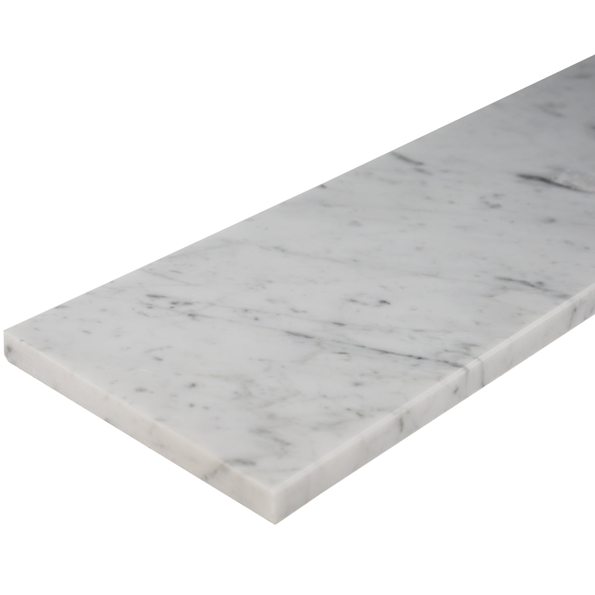 Carrara White Marble Stone Saddle Threshold