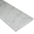 Carrara White Marble Stone Saddle Threshold