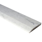 Carrara White Marble Stone Saddle Threshold Single Hollywood