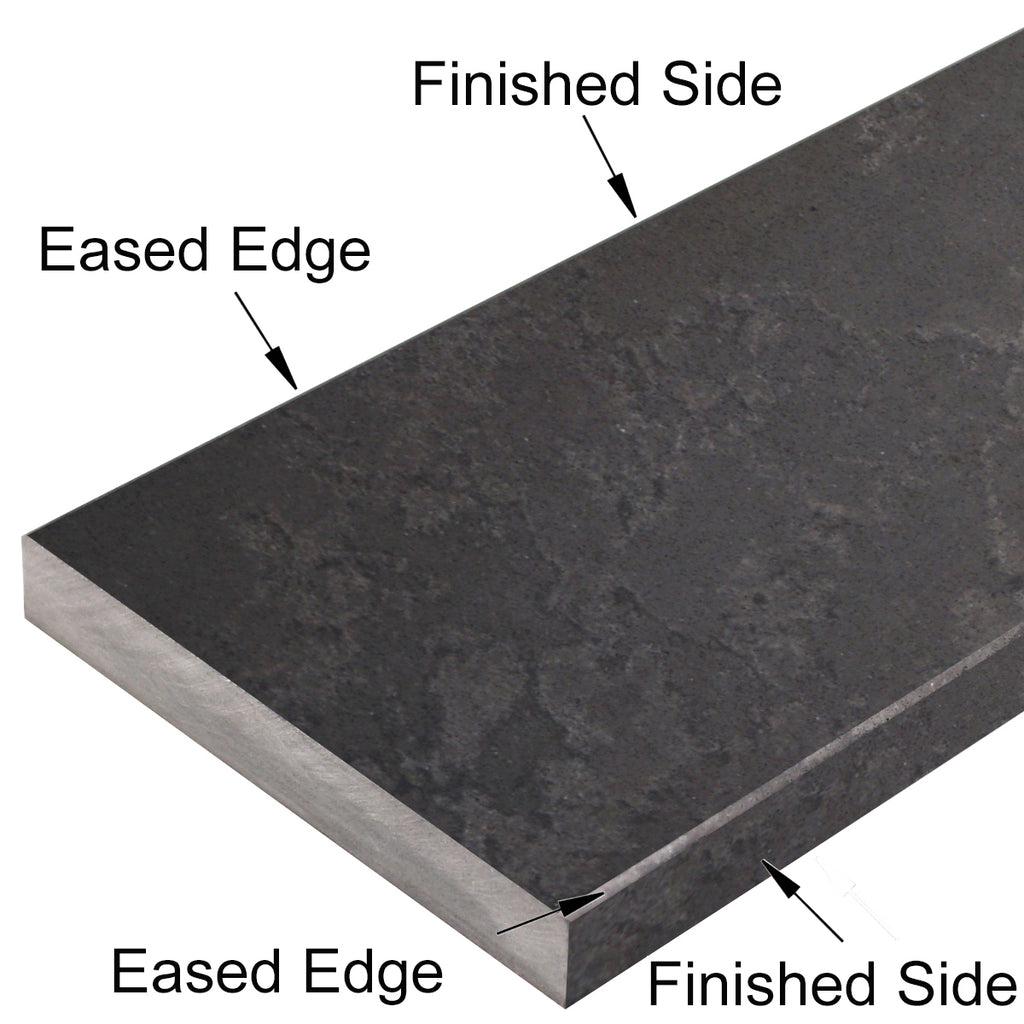 Dark Grey Honed Matte Stone Saddle Threshold
