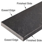 Dark Grey Honed Matte Stone Saddle Threshold