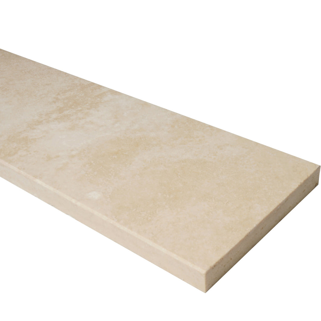 Ivory Light Travertine Stone Saddle Threshold