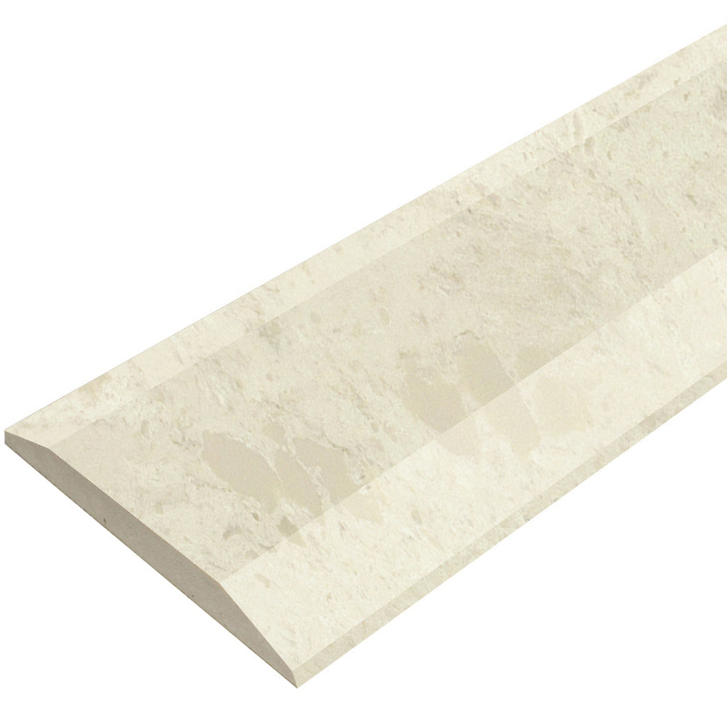 Madreperola Creamy Beige Stone ADA Saddle Threshold Double Side Hollywood